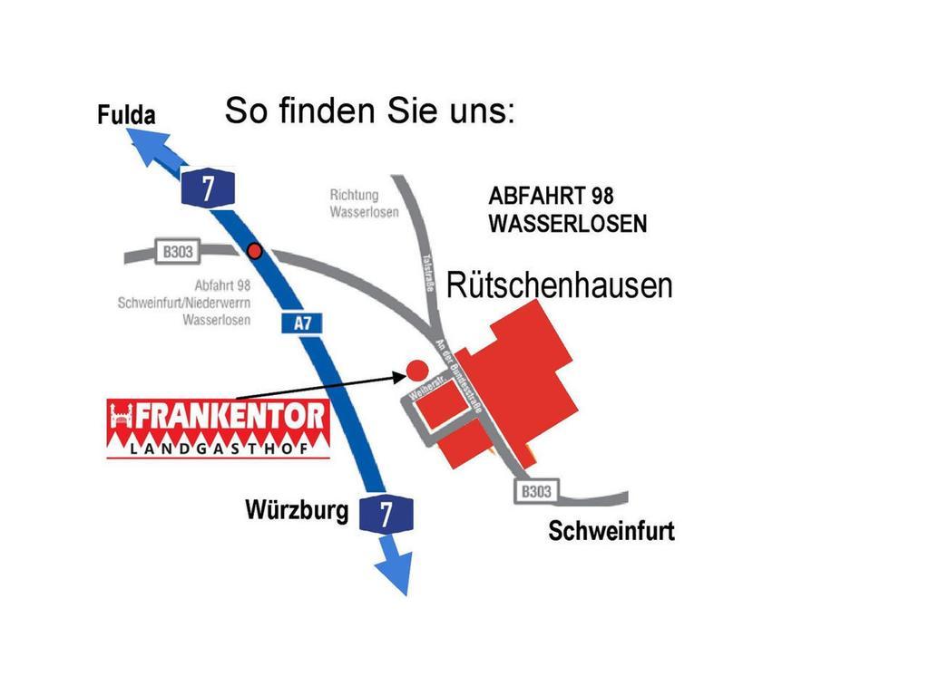 Landgasthof Frankentor Wasserlosen Exterior photo